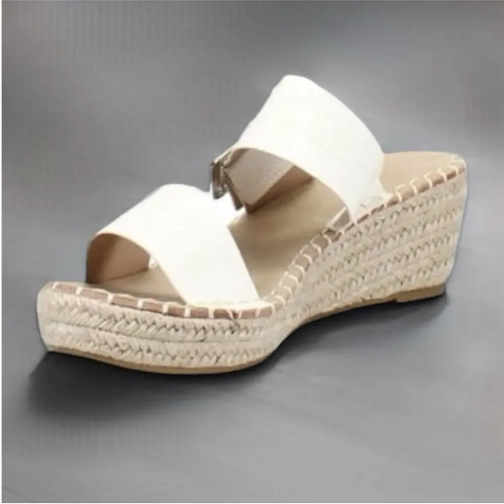 Vintage Havana Robin Wedge Sandals in White